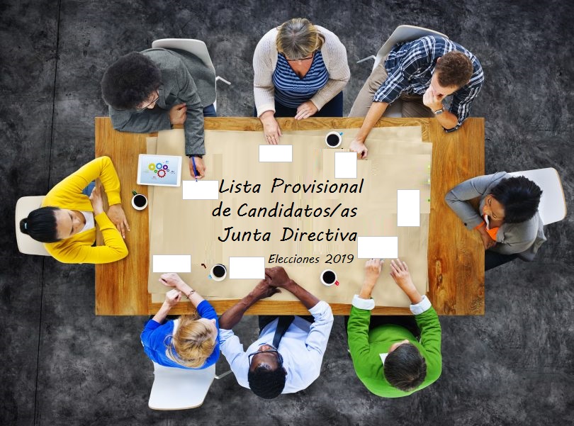 Lista provisional candidatos elecciones
